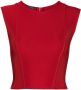 Herve L. Leroux Cropped top Rood - Thumbnail 1