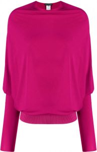 Herve L. Leroux Gedrapeerde blouse Roze