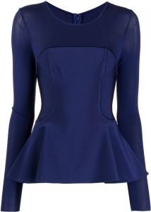 Herve L. Leroux Getailleerde blouse Blauw