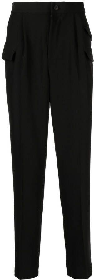 Hevo Broek met toelopende pijpen Zwart
