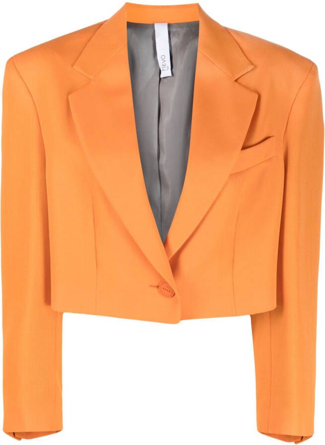 Hevo Cropped blazer Oranje