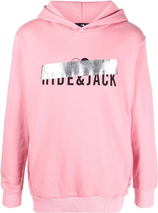 Hide&Jack Hoodie met logoprint Roze
