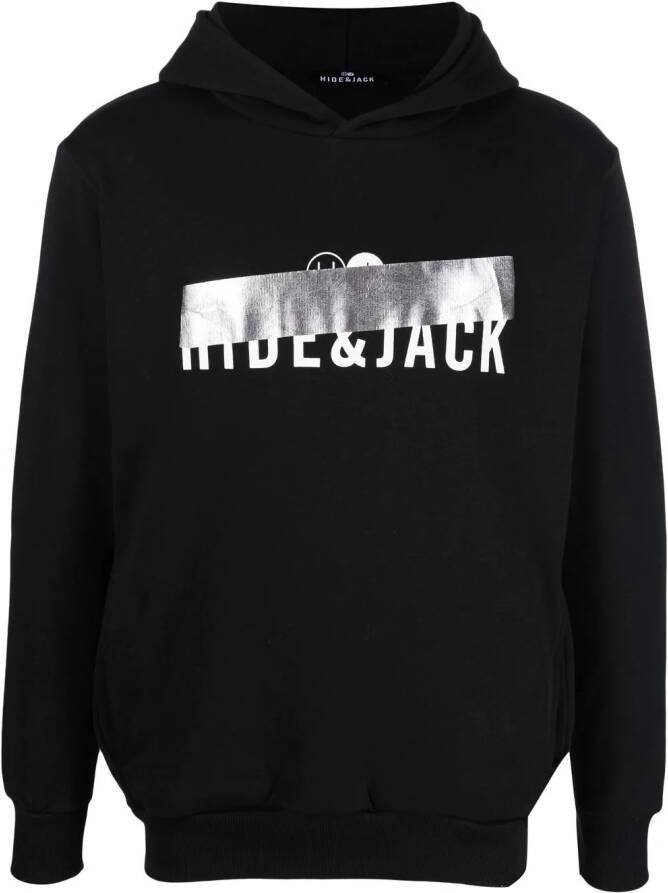 Hide&Jack Hoodie met logoprint Zwart