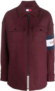 Hilfiger Collection Shirtjack met logopatch Rood
