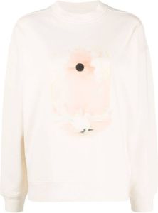 Holzweiler Sweater met bloemenprint Beige