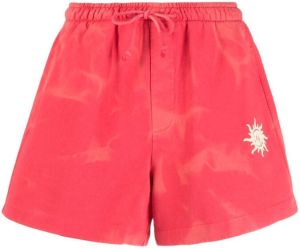 Holzweiler Shorts met tie-dye print Rood