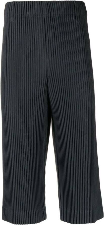 Homme Plissé Issey Miyake Geplooide shorts Zwart