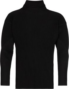 Homme Plissé Issey Miyake Overhemd met plissé detail Zwart