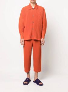 Homme Plissé Issey Miyake Overhemd met plooien Oranje