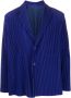 Homme Plissé Issey Miyake Blazer met enkele rij knopen Blauw - Thumbnail 1