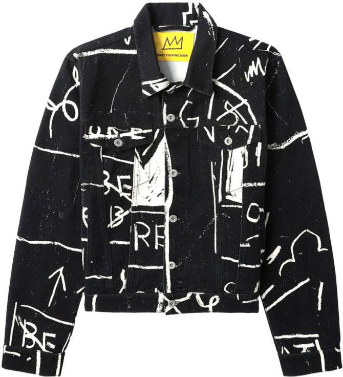 Honey Fucking Dijon Bomberjack met grafische print Zwart