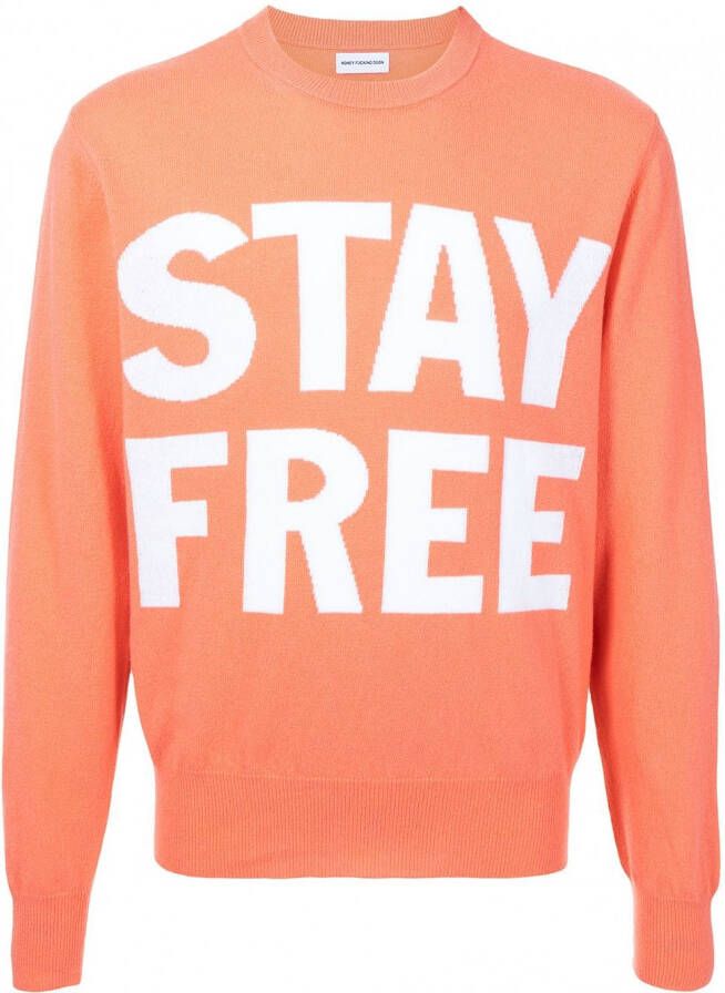 Honey Fucking Dijon Sweater met print Roze