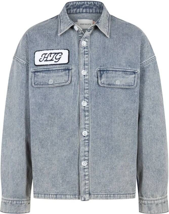 Honor The Gift Denim overhemd Blauw