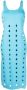 House of Sunny Gebreide midi-jurk Blauw - Thumbnail 1