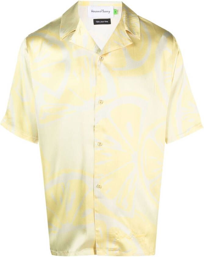 House of Sunny Overhemd met korte mouwen Geel