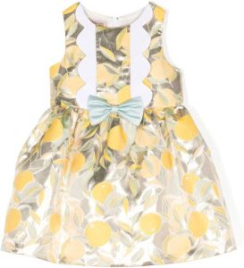 Hucklebones London Mini-jurk met strik Geel