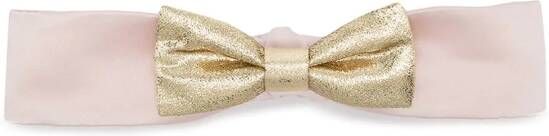 Hucklebones London Haarband met strik Roze