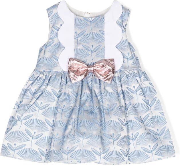 Hucklebones London Jurk met strikdetail CERULEAN