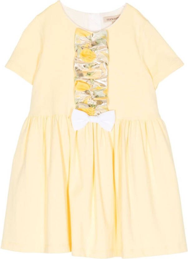 Hucklebones London Mini-jurk met strikdetail Geel