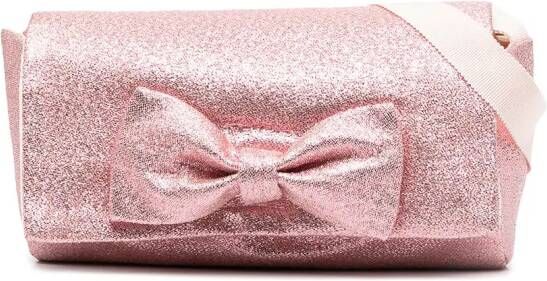 Hucklebones London Tas met glitter Roze