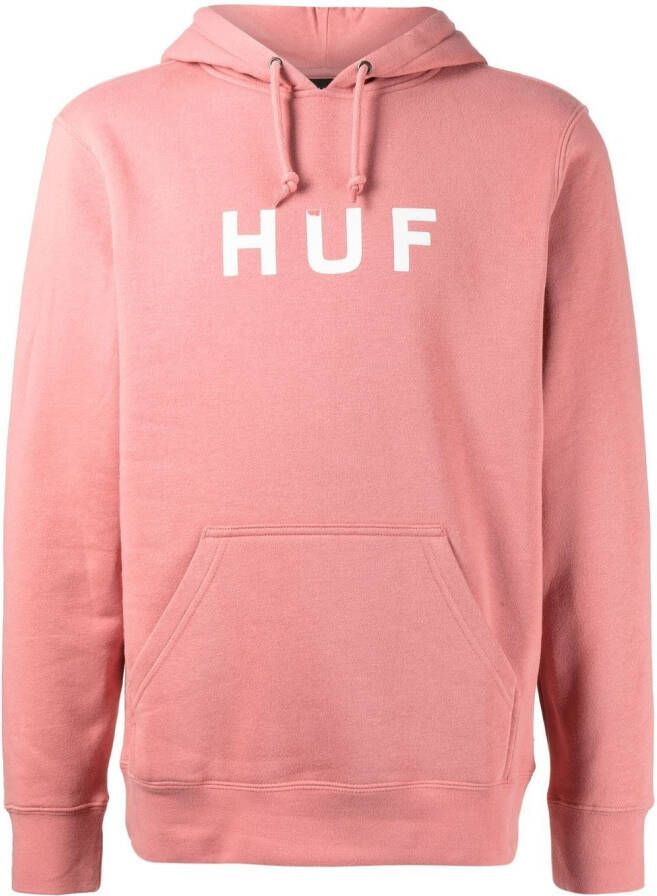 Huf Hoodie met logo Roze