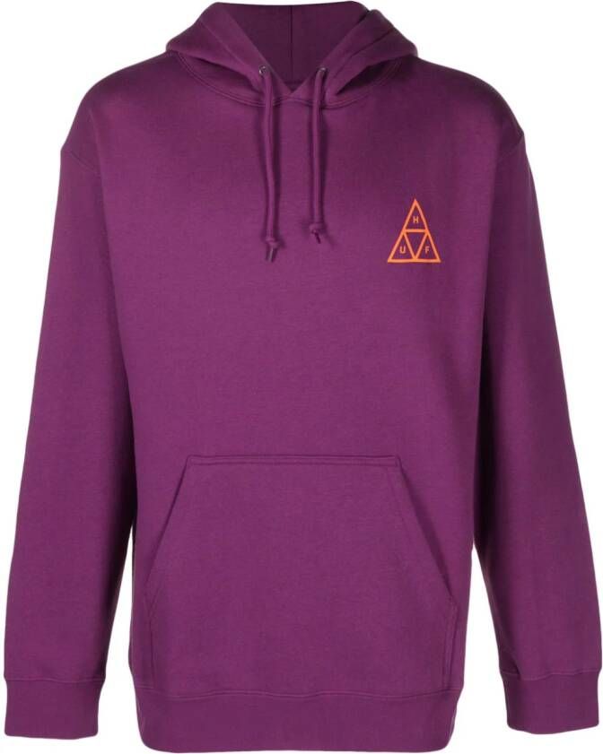 Huf Hoodie met logoprint Paars