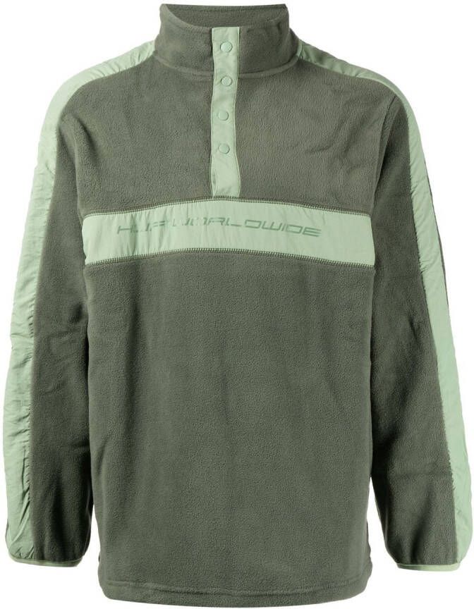 Huf Sweater met print Groen