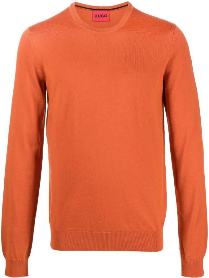 HUGO Trui met ronde hals Oranje