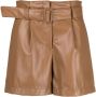 HUGO high-waisted faux-leather shorts Bruin - Thumbnail 1