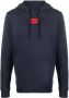 HUGO Hoodie met logopatch Blauw - Thumbnail 1