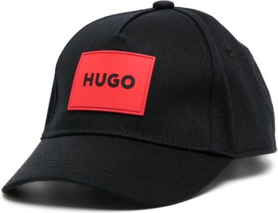 HUGO KIDS Honkbalpet met logopatch Zwart
