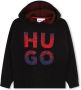 HUGO KIDS Hoodie met logo-jacquard Zwart - Thumbnail 1