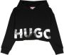 HUGO KIDS Hoodie met logoprint Zwart - Thumbnail 1