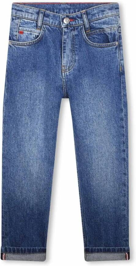 HUGO KIDS Jeans met logopatch Blauw