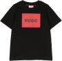 HUGO KIDS T-shirt met logoprint Zwart - Thumbnail 1