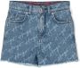 HUGO KIDS Spijkershorts met logoprint Blauw - Thumbnail 1