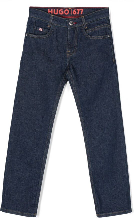 HUGO KIDS Straight jeans Blauw