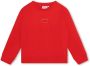 HUGO KIDS Sweater met logopatch Rood - Thumbnail 1