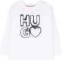 HUGO KIDS T-shirt met logoprint Wit - Thumbnail 1