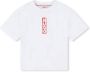 HUGO KIDS T-shirt met logoprint Wit - Thumbnail 1