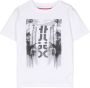 HUGO KIDS T-shirt met palmboomprint Wit - Thumbnail 1