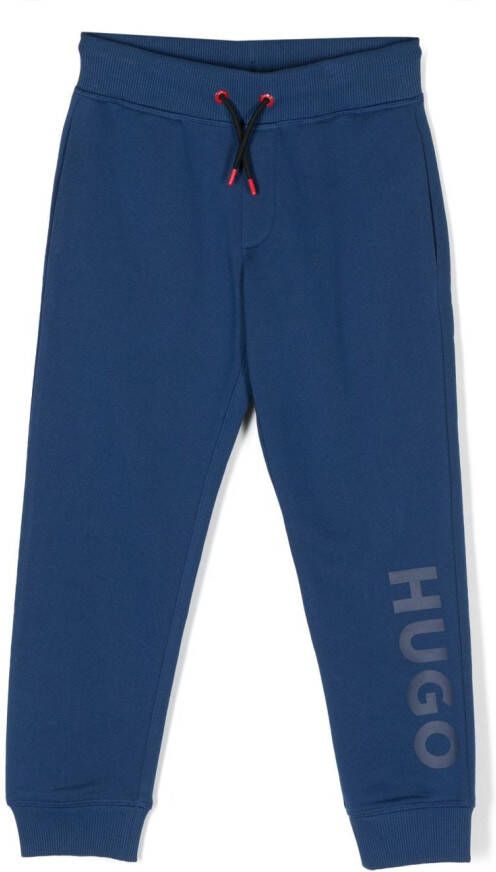 HUGO KIDS Trainingsbroek met logoprint Blauw