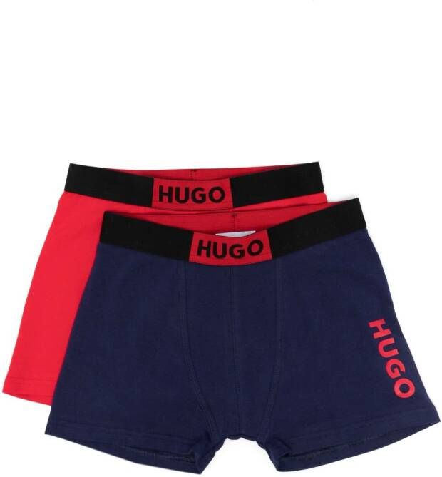 HUGO KIDS Twee boxershorts Rood