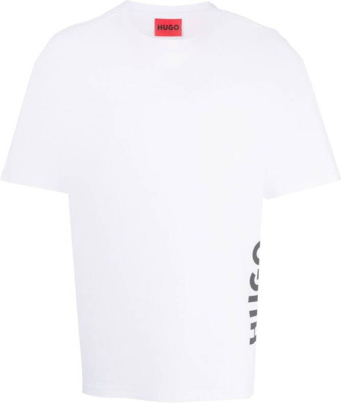 HUGO T-shirt met logoprint Wit