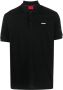 HUGO Poloshirt met logoprint Zwart - Thumbnail 1