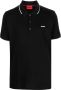 HUGO Poloshirt met logoprint Zwart - Thumbnail 1