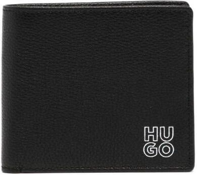 HUGO Portemonnee met logo Zwart