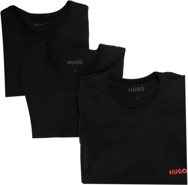 HUGO T-shirt met logoprint Zwart