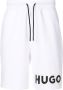 HUGO Trainingsshorts met logoprint Wit - Thumbnail 1