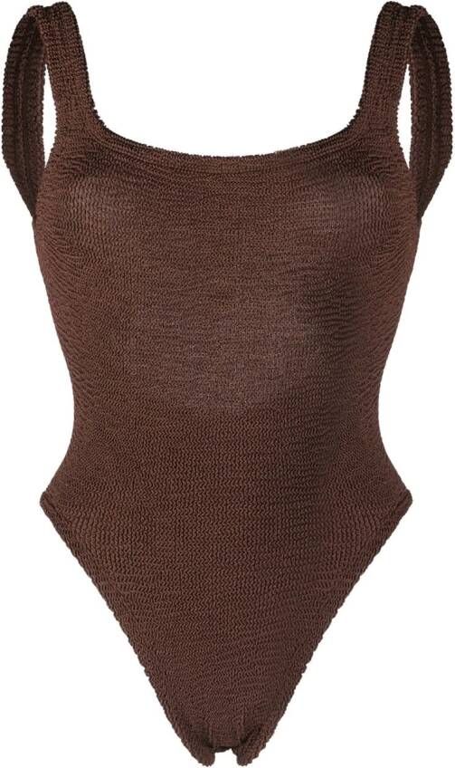 Hunza G Badpak met open rug Bruin
